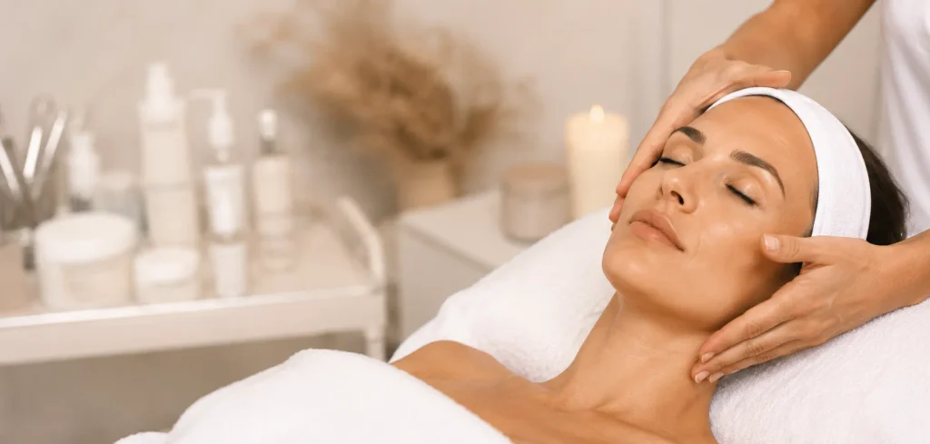 Soins ciblés anti-âge du visage avec massage chez SIELLE PARIS