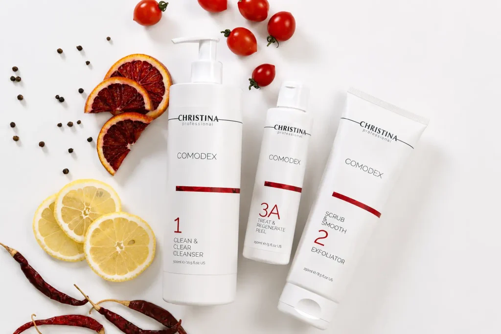 Produits professionnels utilisés pour le soin des peaux grasses et à imperfections chez SIELLE PARIS