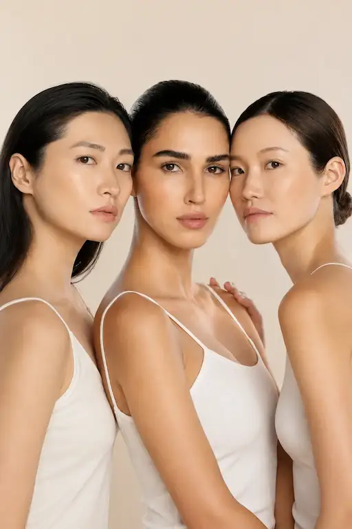 Différents profils de peau pouvant bénéficier du peeling Rose de Mer chez Sielle Paris
